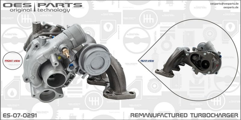 OES PARTS kompresorius, įkrovimo sistema ES-07-0291